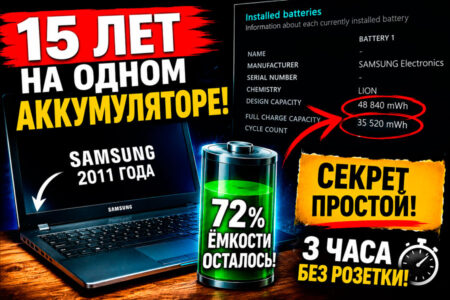 Продление срока батареи